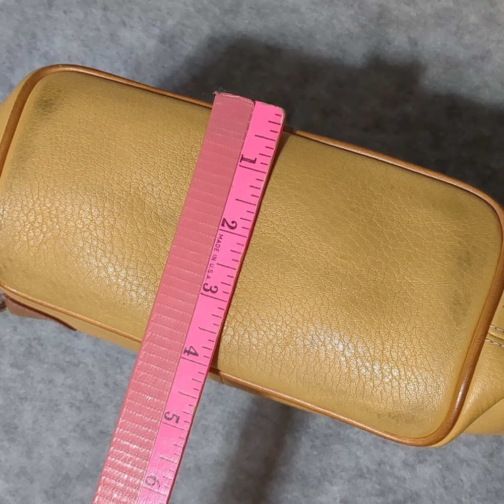 Dooney & Bourke Small O-Ring Shoulder Bag Tan Leather - Picture 12 of 14